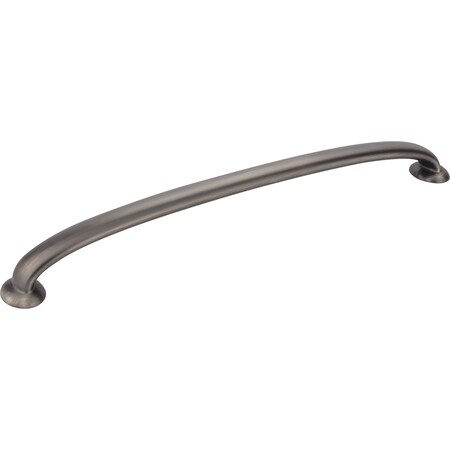 Jeffrey Alexander 12" Center-to-Center Brushed Pewter Hudson Appliance Handle 650-12BNBDL